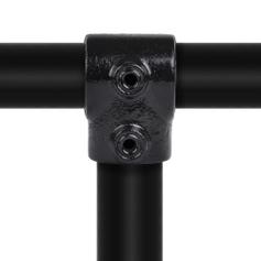 Buiskoppeling Kort T-stuk - zwart-B / 26,9 mm